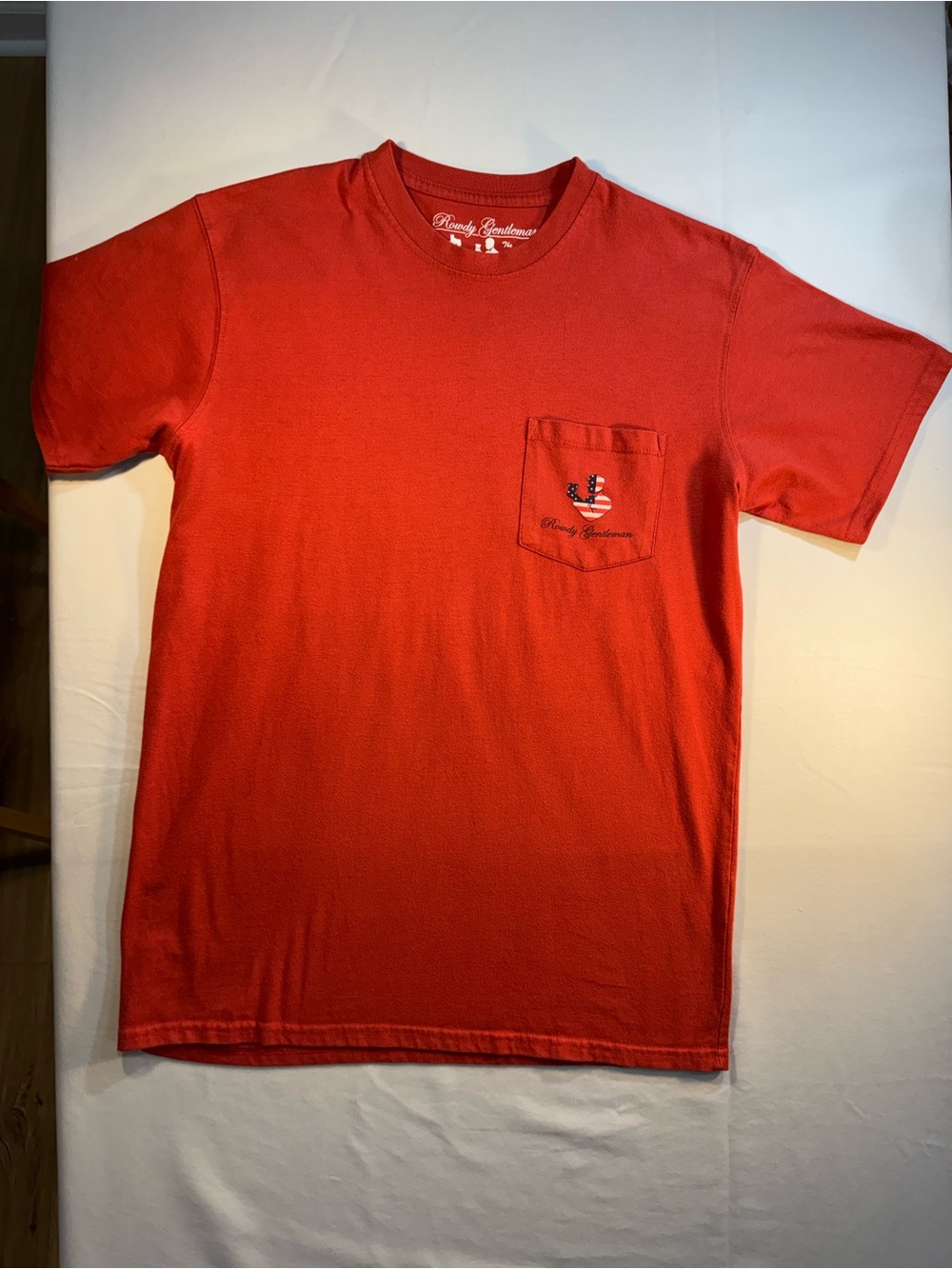 Rowdy Gentleman Pocket Short-Sleeve T-Shirt - Red